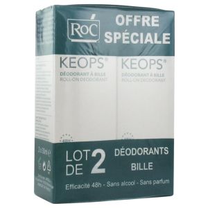 Keops déodorant à bille 48h 2x30ml