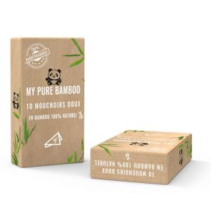 Paquet de mouchoirs bambou - 10 unités
