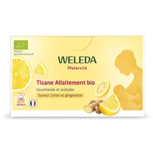 Tisane Allaitement Bio Saveur Citron et Gingembre 20 Sachets