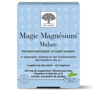 Magic Magnésium Malate Fonction Musculaire 60 Comprimés