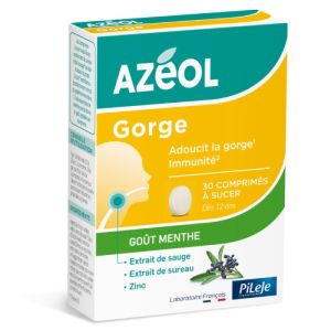 Azéol 30 comprimés goût menthe