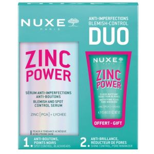 Coffret Zinc Power Sérum Anti-Imperfections 30ml + Fluide Matifiant 15ml offert