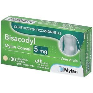 Bisacodyl Mylan Conseil 5mg Comprimés x30