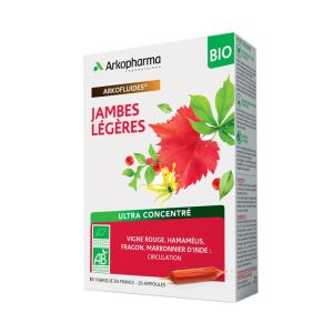 Arkofluides bio jambes légères 20 ampoules