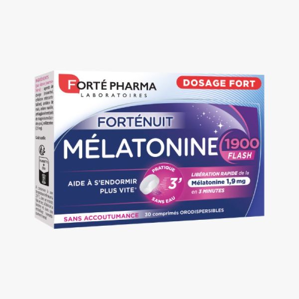 Mélatonine 1900 flash 30 comprimés