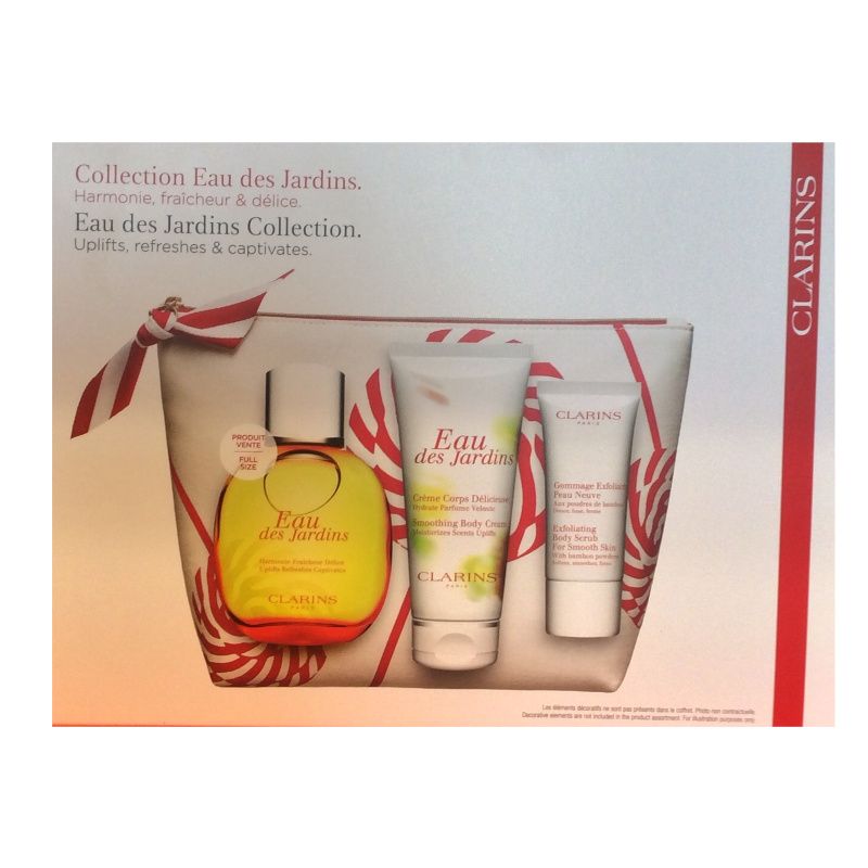 eau des jardins clarins coffret