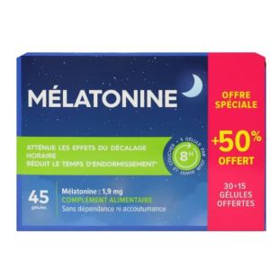 Melatonine 1.9mg 45 gélules