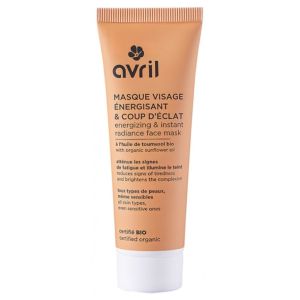 Masque Visage Énergisant & Coup d'Éclat Bio 50 ml