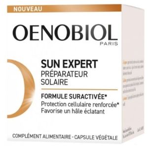 SUN EXPERT Préparateur Solaire 30 Capsules - Protection Cellulaire Renforcée, Favorise un Hâle Eclatant