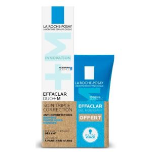 Effaclar Duo+M Soin Correcteur Anti-Imperfections 40ml + Gel Nettoyant 50ml Offert