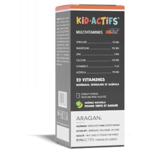 Kidactifs Sirop Booster d'Immunité Multivitamines 125ml