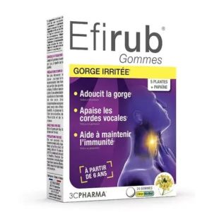 Efirub 24 Gommes Citron