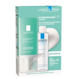 Hydraphase HA Crème Hydratante Légère 50ml + Eau Micellaire Peaux Sensibles 50ml Offerte