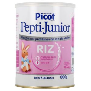 Pepti-Junior Riz Lait 0 à 36 mois 800g