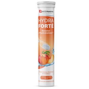 Hydra Forté  Booster d'Hydratation Pêche 24 comprimés effervescents