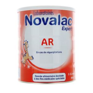 NOVALAC AR+ Lait en poudre - Reflux gastro-oesophagien - Pot 800g