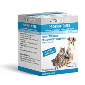 Probiotiques Chien/Chat 15 sachets