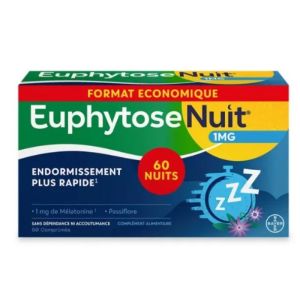 Euphytose Nuit 1mg Endormissement Rapide 60 comprimés