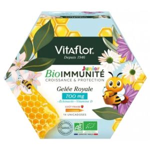 BioImmunité Gelée Royale Bio 700 mg Junior 14 Unicadoses