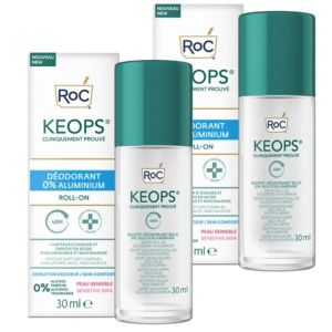 Roc Keops Déodorant Roll-On 0% Aluminium 2x30ml
