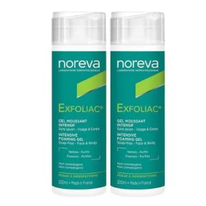 Exfoliac Gel Moussant Intensif Lot de 2 x 200 ml