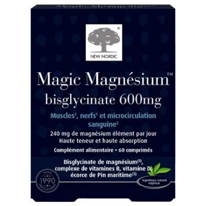 Magic Magnésium Bisglycinate 600 mg 60 Comprimés