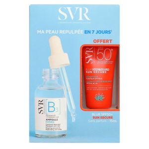 SVR Coffret Ampoule Hydra B3 30 ml + Sun Secure Blur SPF50 sans parfum 15 ml
