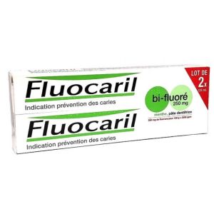 Dentifrice Menthe - Lot de 2 tubes - 125ml