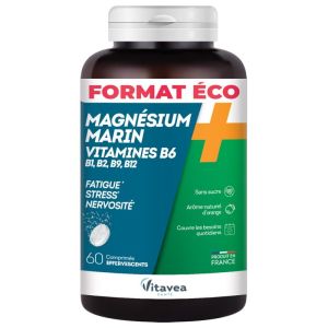 Magnésium + Vitamines B1 B2 B6 B9 B12 60 Comprimés Effervescents