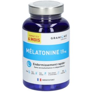 Mélatonine 1,9 mg Endormissement rapide 180 comprimés