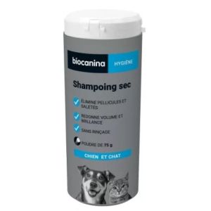 Shampooing sec chiens & chats Biocanina x 75 g