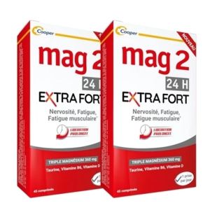 Mag2 24H Extra Fort 2x45 comprimés