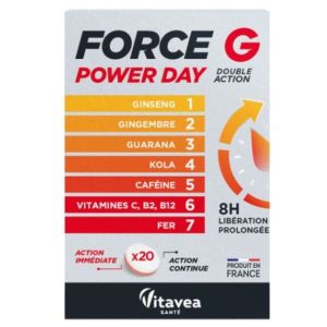 Force G Power Day 20 comprimés