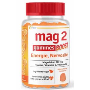 Mag 2 Boost Energie Nervosité 45 Gommes