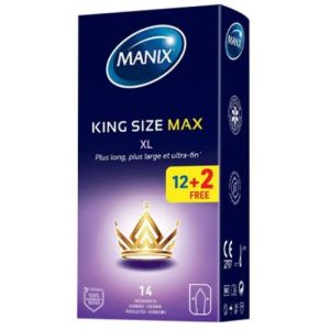 King Size Max - 12 + 2 Préservatifs