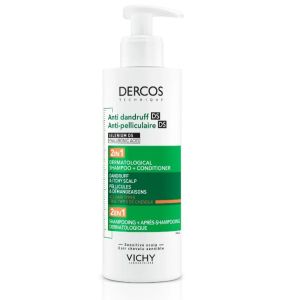 Dercos Shampooing anti-pelliculaire 2en1 390ml