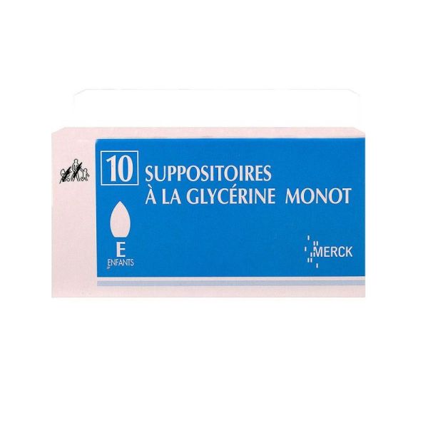 Merck Suppositoires A La Glycerine Monot Enfant 10 Unites