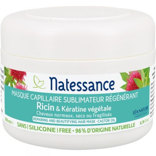 Masque Sublimateur Régénérant a l'Huile de Ricin et Kératine Végétale -200ml