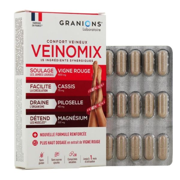 Veinomix 30 comprimés