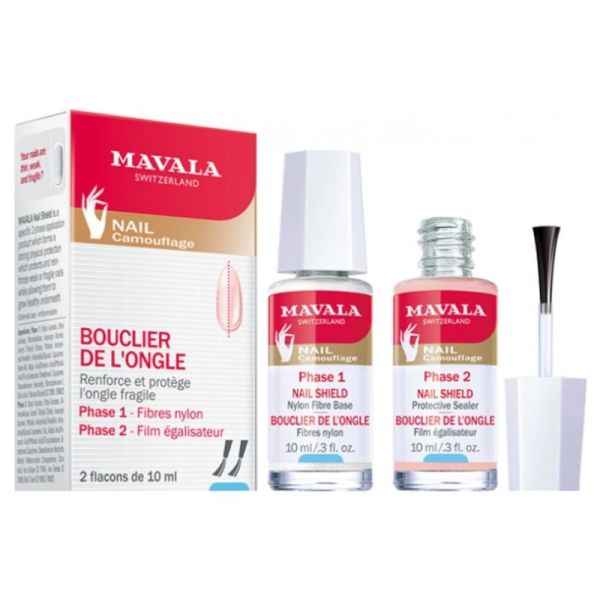 Bouclier de L'Ongle Renforce et Protège L'Ongle Fragile 2 x 10 ml