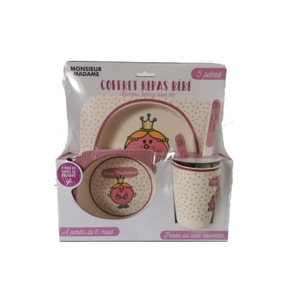 Monsieur Madame Coffret Repas Bebe En Bambou