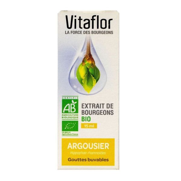 Naturgem Extrait de bourgeons Argousier bio Flacon de 15ml