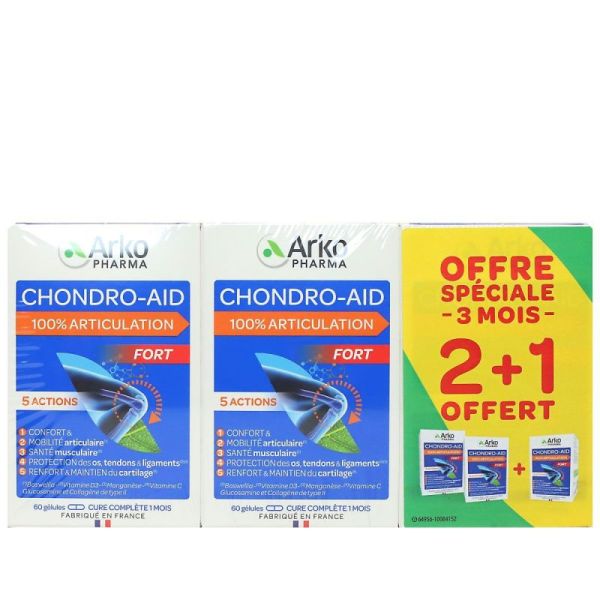 Chondro-Aid Fort 100% articulation 180 gélules