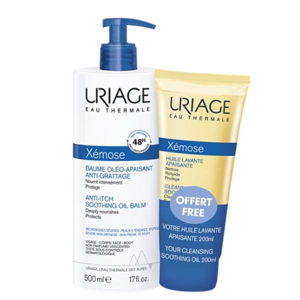 Xémose baume oléo-apaisant 500ml + huile 200ml offerte