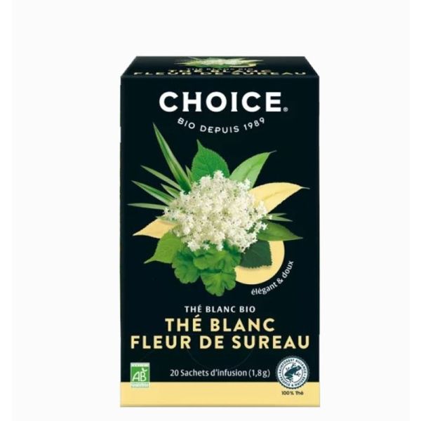 Thé blanc Fleur de Sureau bio 20 sachets