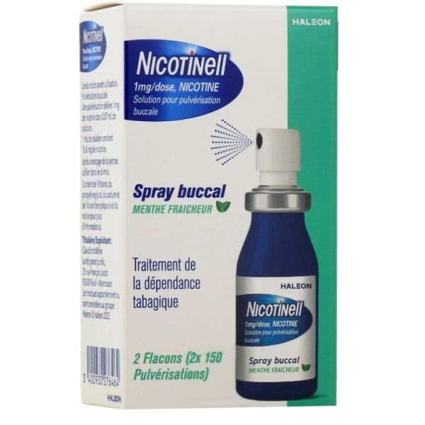 Spray nicotine 1mg/dose boîte de 2 flacons de 13,2ml