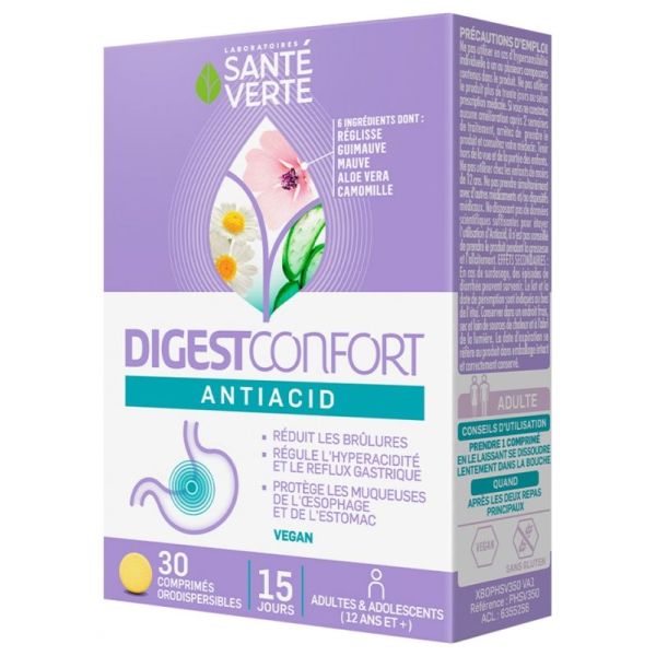 DigestConfort Antiacid 30 Comprimés