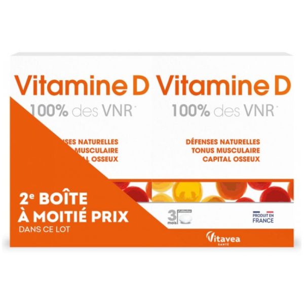 Vitamine D Lot de 2 x 90 Comprimés