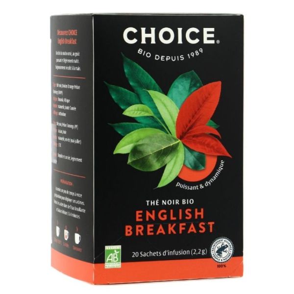 Thé noir English Breakfast bio 20 sachets