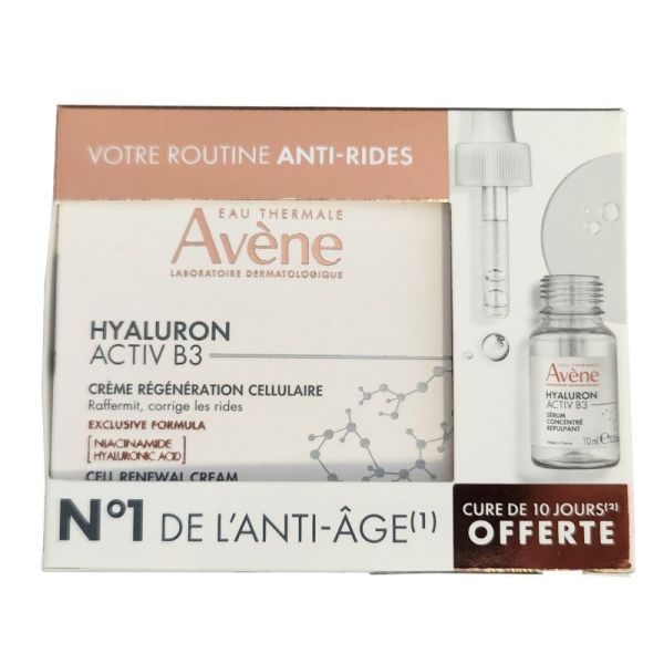 Crème régénération Cellulaire Hyaluron Activ B3 50 ml + Sérum offert 10ml